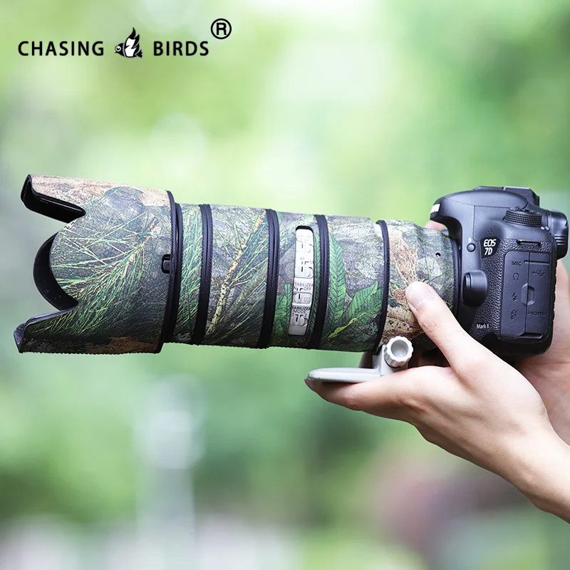 CHASING BIRDS camouflage lens coat for CANON EF 70 200 mm F2.8 L IS II or III USM waterproof and rainproof lens protective cover
