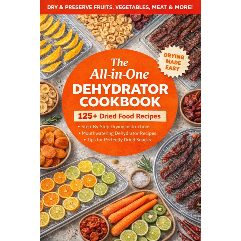 Recetario Completo para Deshidratador: Cómo Deshidratar Frutas, Verduras, Carne y Más