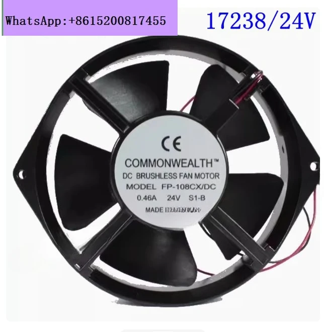 

FP-108CX/DC S1-BAC220V/ DC24V 0.46A Inverter Cooling Fan