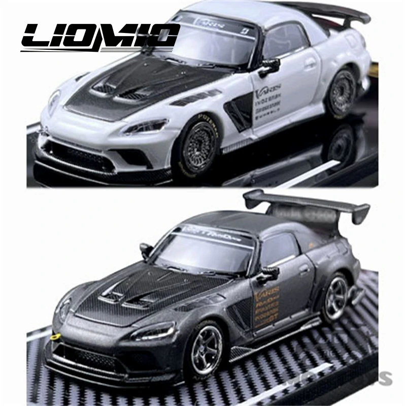Liomio 1:64 S2000 Varis Black White Diecast Model Car