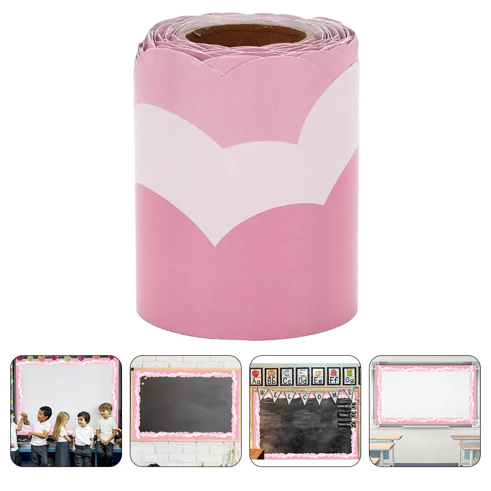 

Flash Cloud Border Sticker Office Pastel Coated Paper Stickers Blackboard Decal