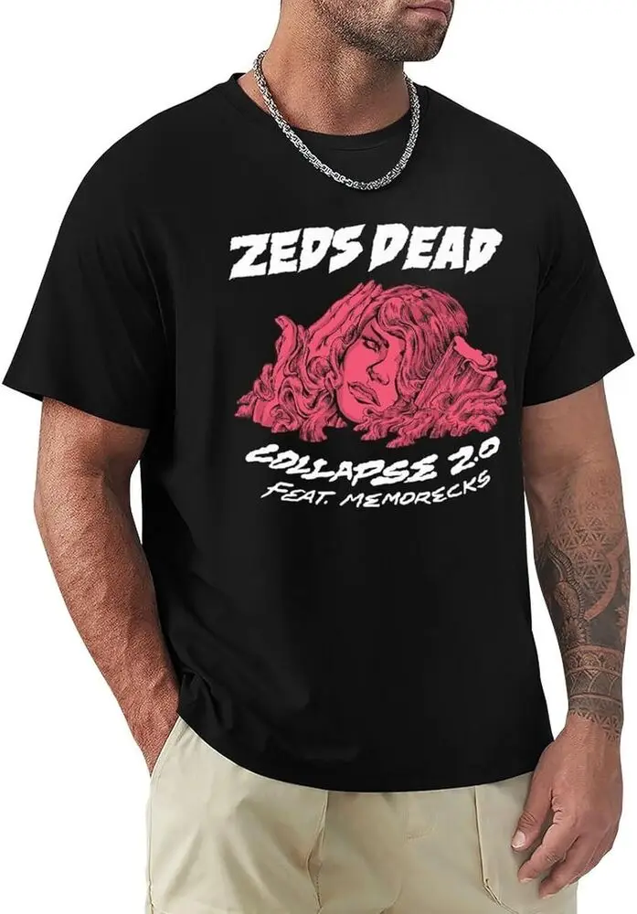 Zeds Music And Dead Shirt Men's Tees Vintage Short Sve Shirts Casl Tops Anime Graphic T-shirts for Men Clothing Women  Y2K t