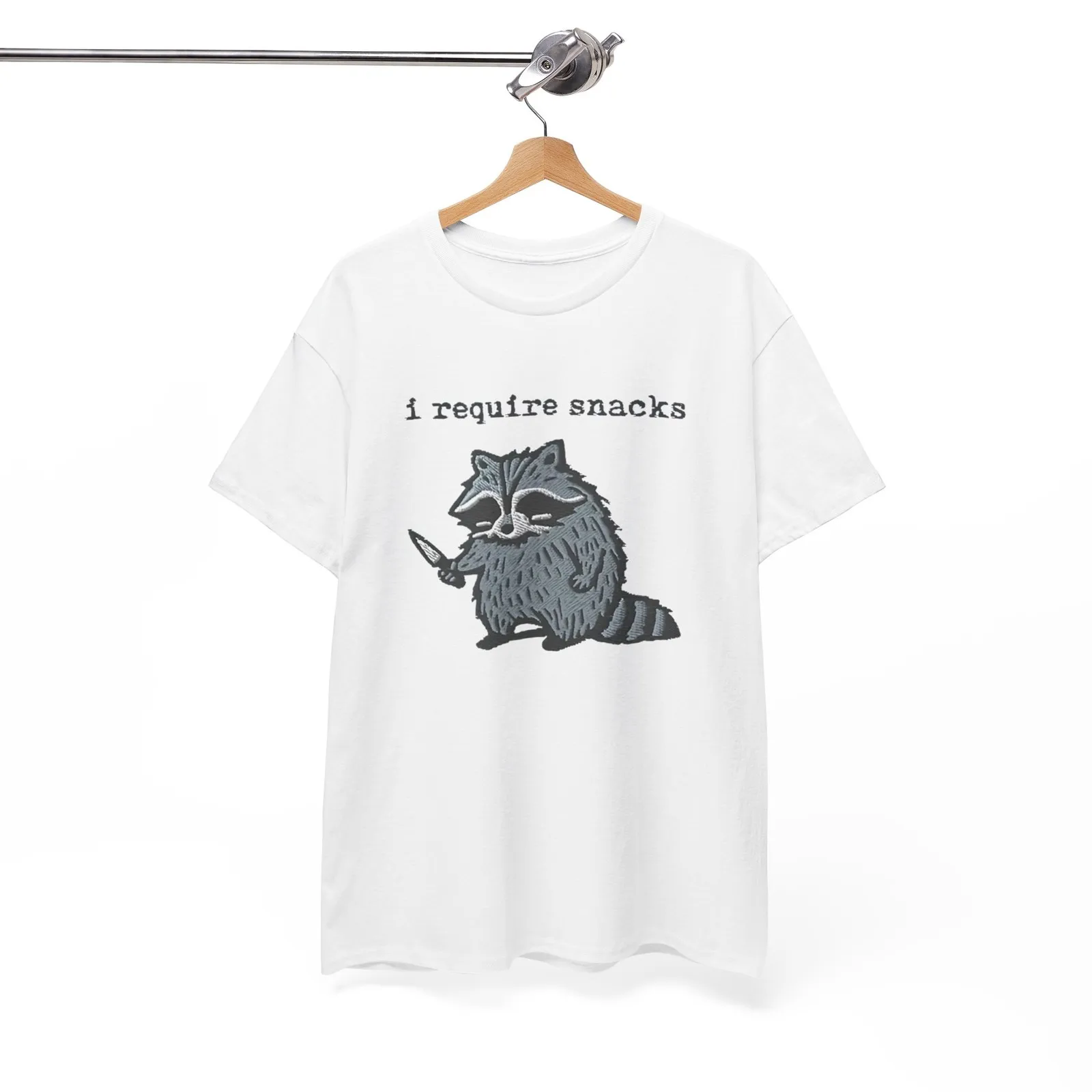 I Require Snacks Raccoon T-Shirt