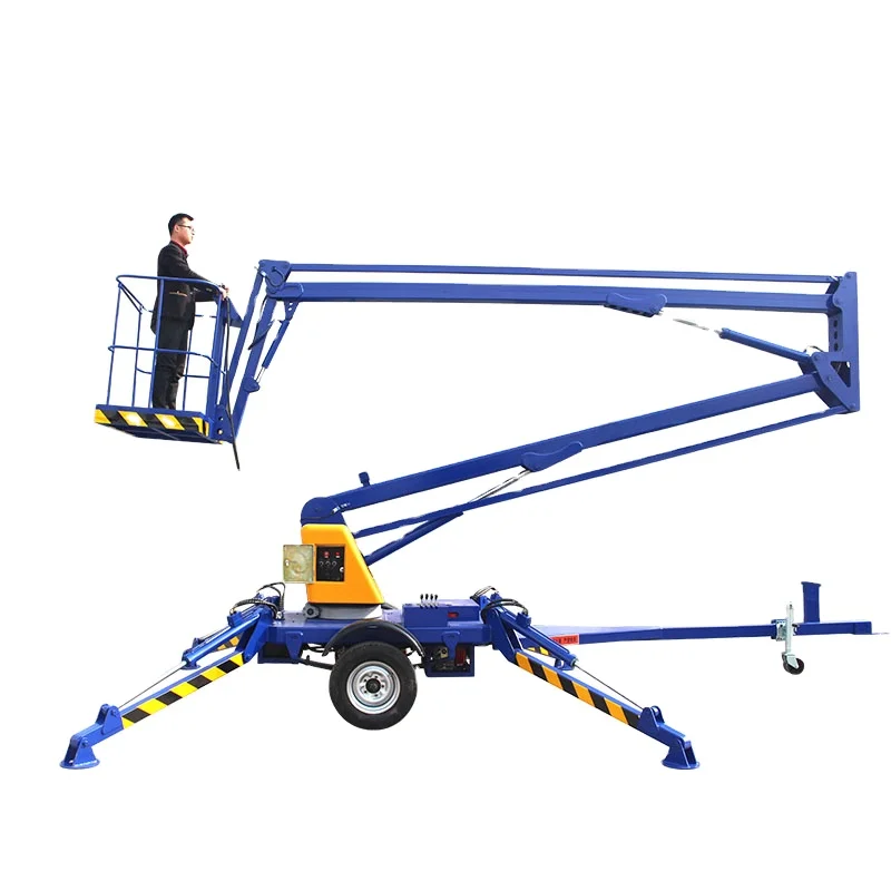 Customized Factory Gate Sale Towable Articulated Hydraulic Boom Lifting Machinery And Equipment