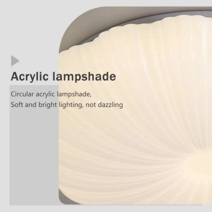 LED Ceiling Light Simple Circular Creative Shell Decoration Light Dining Room Living Room Bedroom Indoor Home Lighting Fixtures