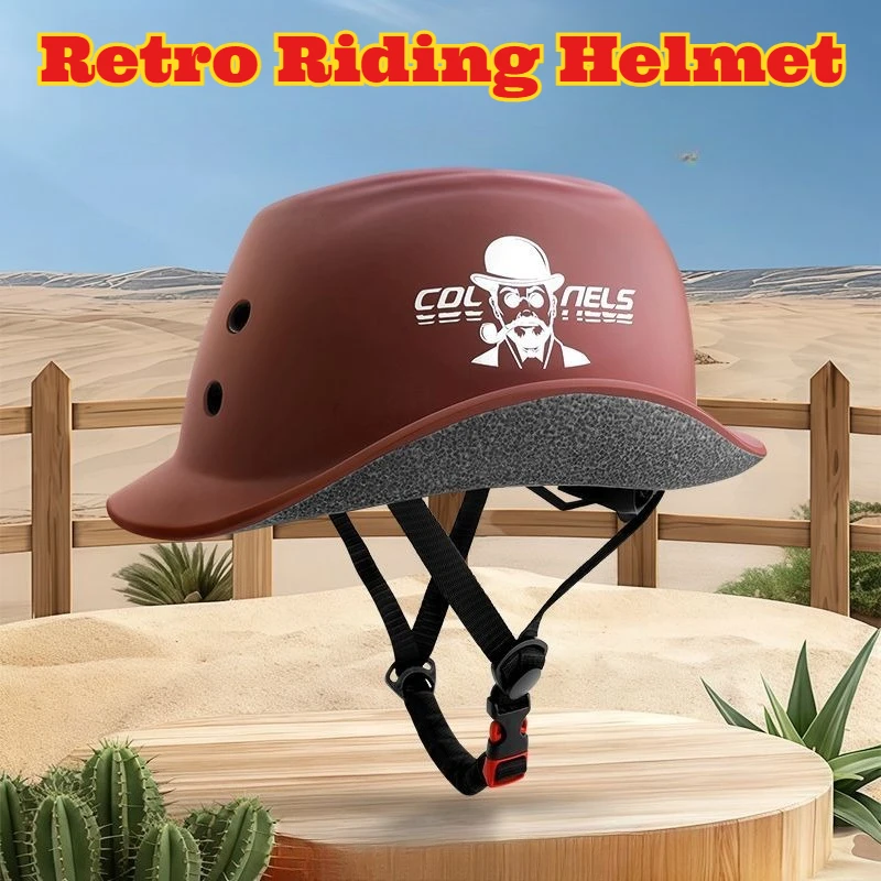 

Vintage Cycling Helmet Half Shell All Season Ultralight Monolithic Molding Bike Helmet Mountain Road Trail Riding Outdoor Sports