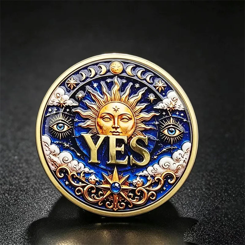 Yes or No Souvenir Coin Collection Make Decision CoinCommemorative Coin Lucky Gift