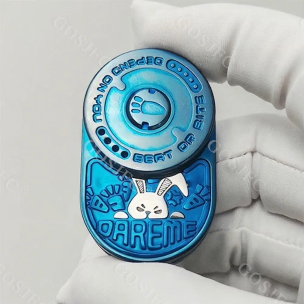 Coniglio Mix Blu Composito Push Slider Giocattolo antistress Accessori da scrivania per ufficio Fidget Spinner Fidget Slider