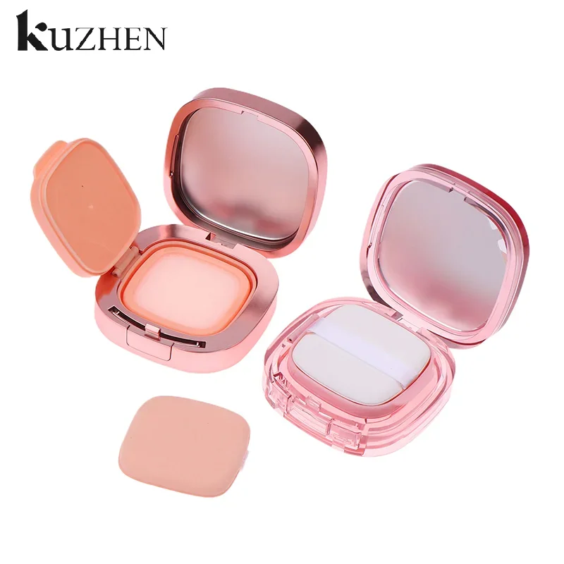 Platz Leere Luft Kissen Puff Box Tragbare Kosmetik Make-Up Fall Container Mit Pulver Schwamm Spiegel Für BB Creme Foundation Diy