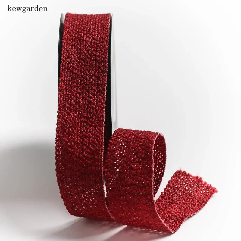 Kewgarden Undercut Knitting Cotton Linen Ribbons 16mm 25mm 38mm 1\