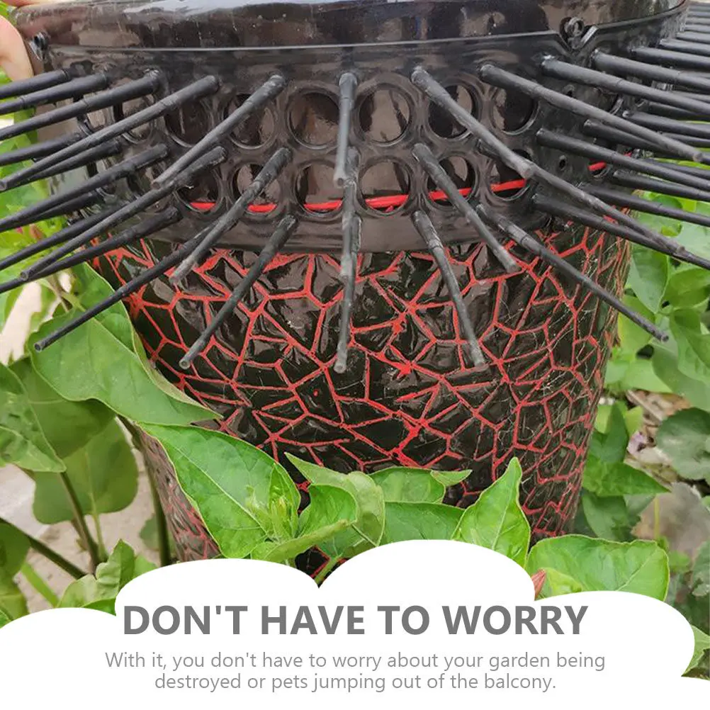 Black Anti-Cat Bird Repellent Spike Mat – 2pcs Garden Courtyard Outdoor Cat Deterrent Prickle Strip