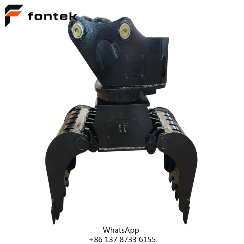 Bulk Supply 1100mm Open Width Reinforced Hydraulic Demolition Grapple For 2-4 Ton Mini Excavator