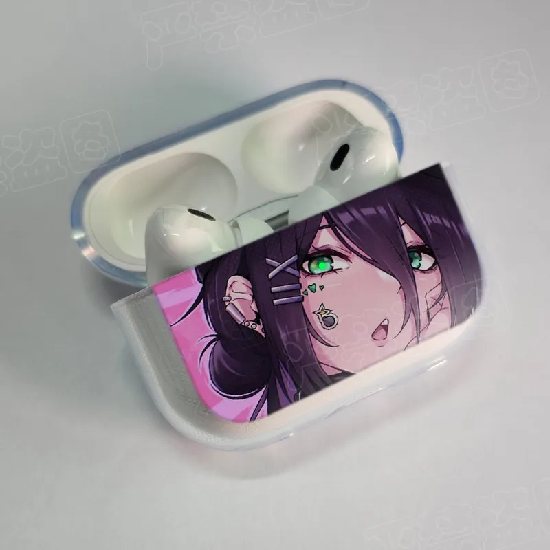 Cool M-Makima Chainsaw Man  Earphone Case For Apple AirPods 4 3rd 2 Pro3 Transparent Cover For Airpod 1 3 Protective Box Shell view 2