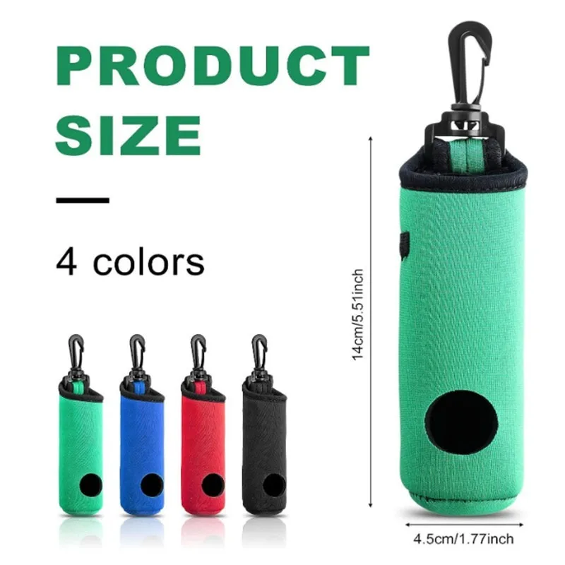 Novo pacote de cintura de golfe saco de armazenamento saco de bola portátil pode conter 3 bolas 4 seleção de cores