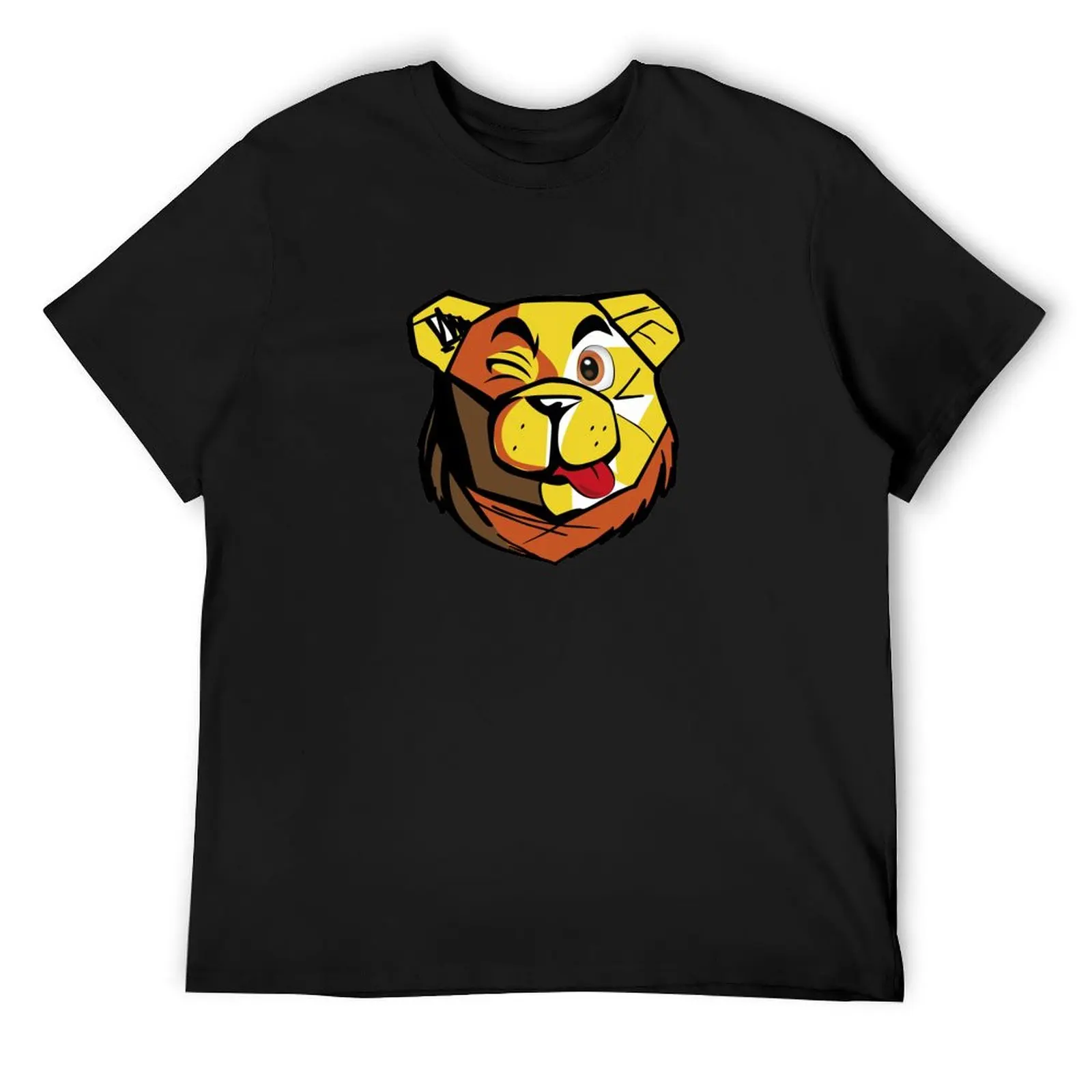 ROBUST BEAR BLINK EYE T-Shirt blacks heavyweights plus size clothes sports fans t shirts for men