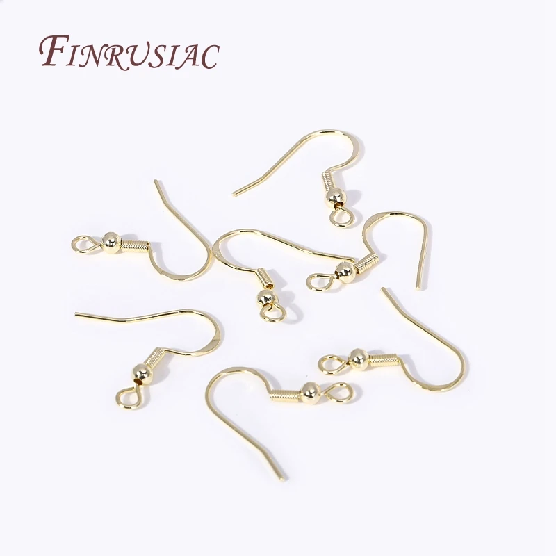 

DIY Earring Jewellery Making Supplies 18K Gold Plated Ear Wire Ear Hooks Accessories Wholesale