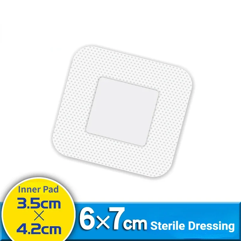 

3pcs/set 6*7cm First Aid Dressing Patch for Skin Wound Dressing Tape Band Aid Self-adhesive Bandages Breathable Patches