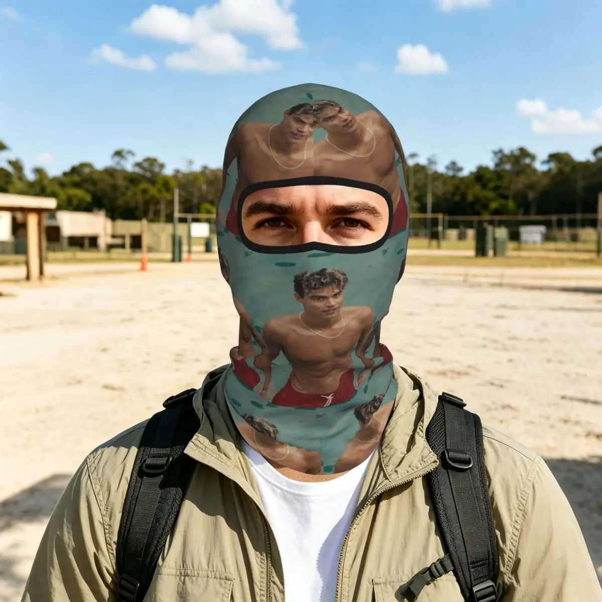 Matthew Broome My Fault London Movie Breathable Thin Balaclava Full Face Mask Sun Protection Neck Gaiter For Motorcycle Fishing