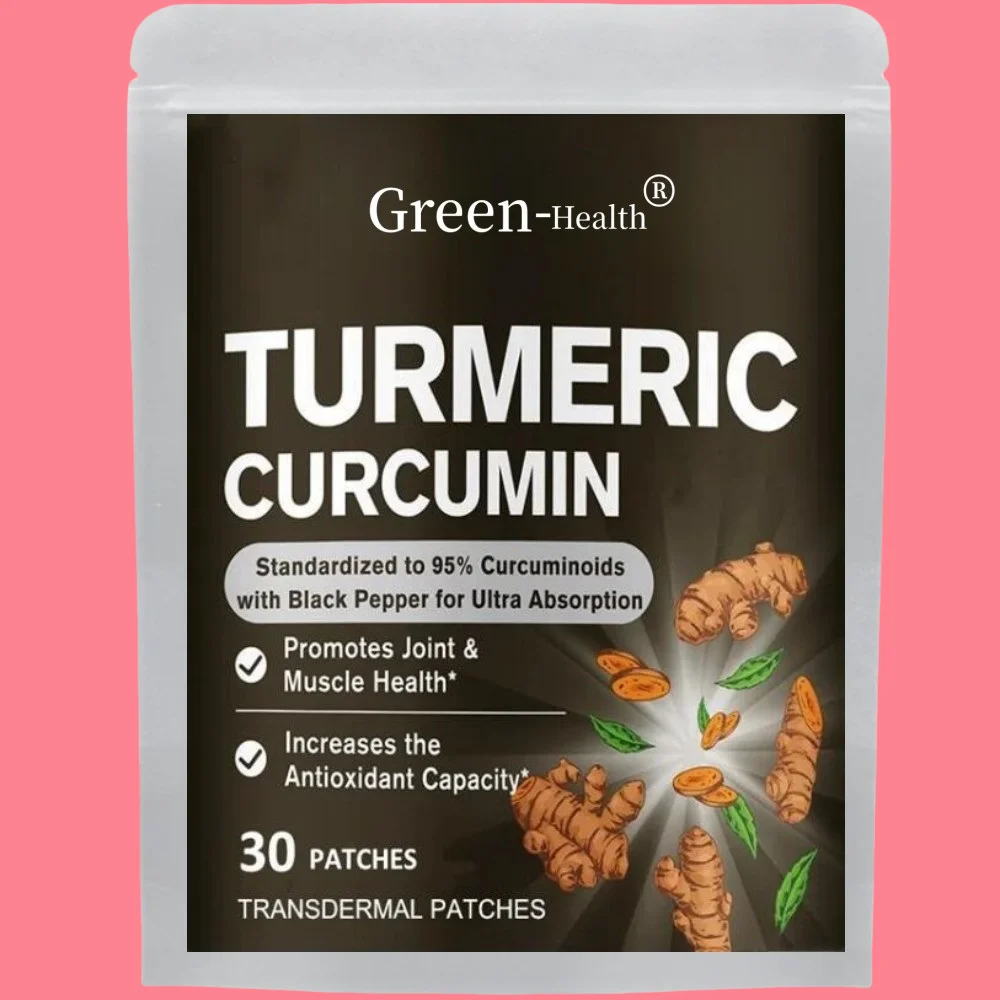 

Turmeric Curcumin Transdermal Patches Muscle Support - 30 Patches One Month Supply