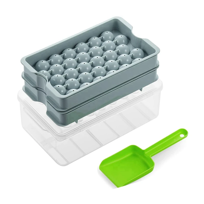 

Mini Ice Cube Tray Mini Ice Cube Tray With Bin & Scoop Crushed Ice Tray For Chilling Drinks Coffee Juice