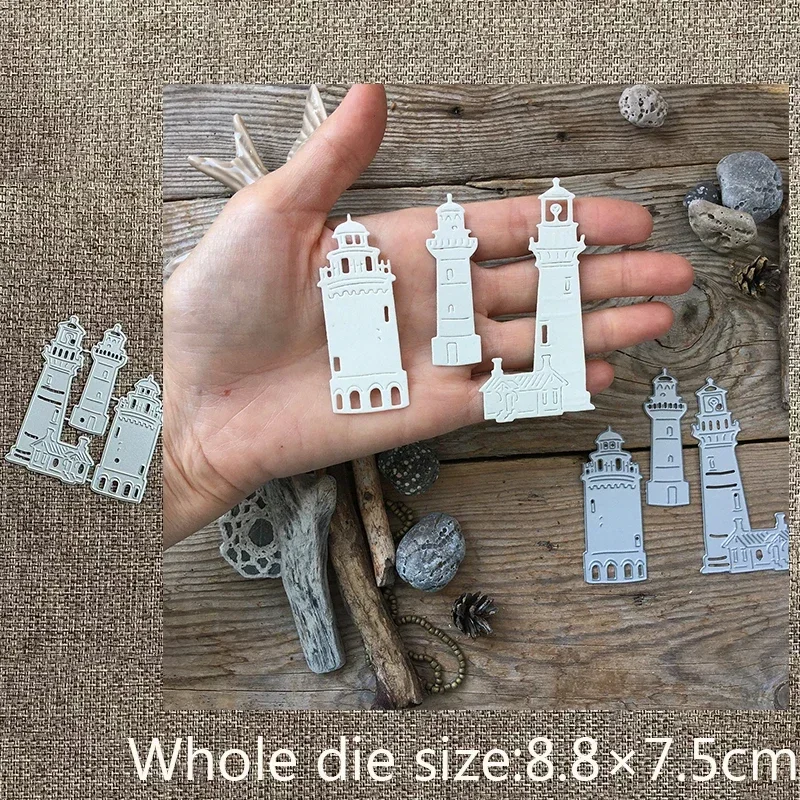 

New Design Craft Metal stencil mold Cutting Die Sea lighthouse scrapbook die cuts Album Paper Card making Craft Embossing