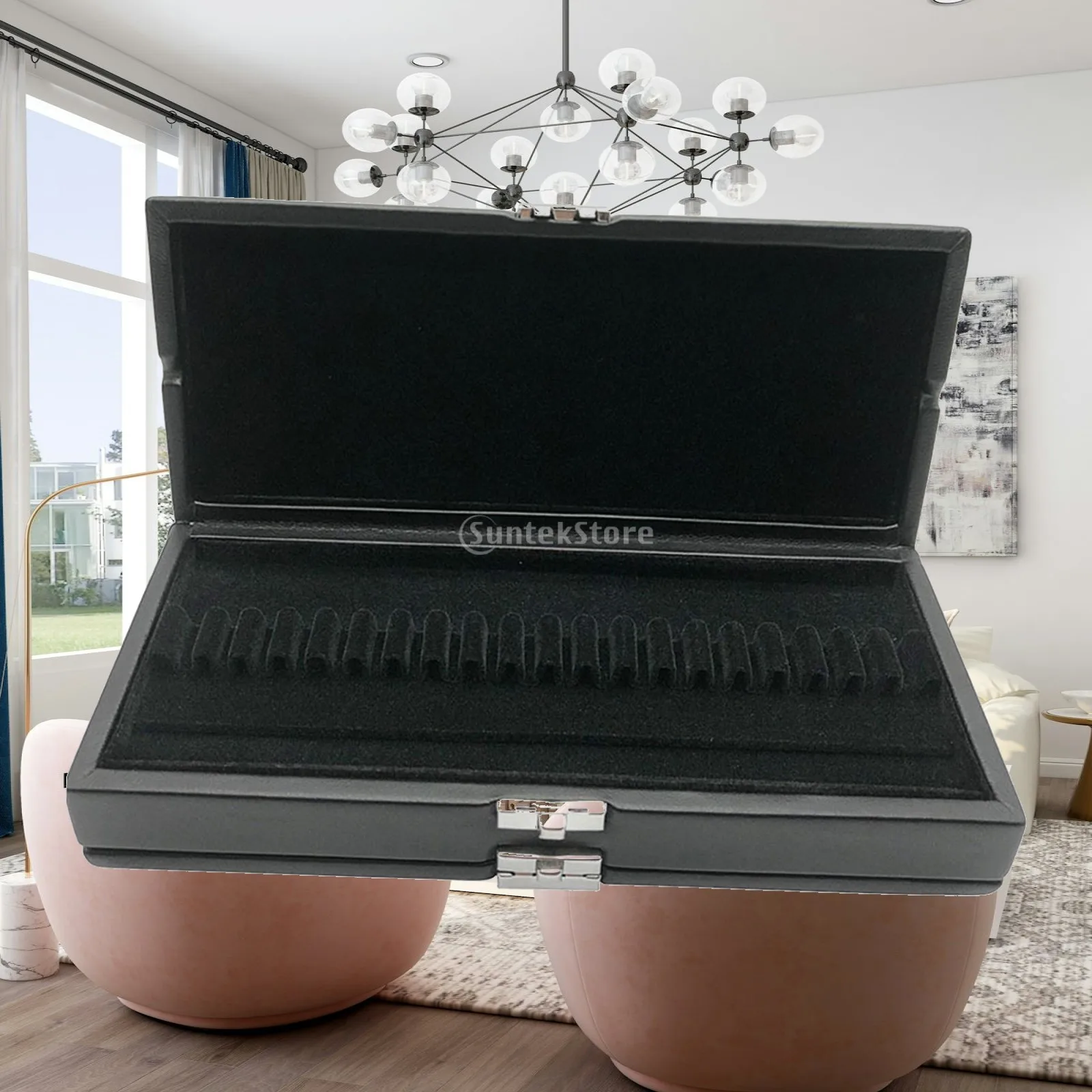 木製オーボエリードケース-大容量リード収納ボックス-オーボエリード用ポータブルホルダーオーガナイザー