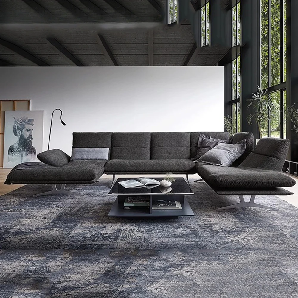 Luxury Designer Sofa Background Queen European Reading Living Room Sofa Lazy Lounge Floor Moveis Para Sala Bedroom Furniture