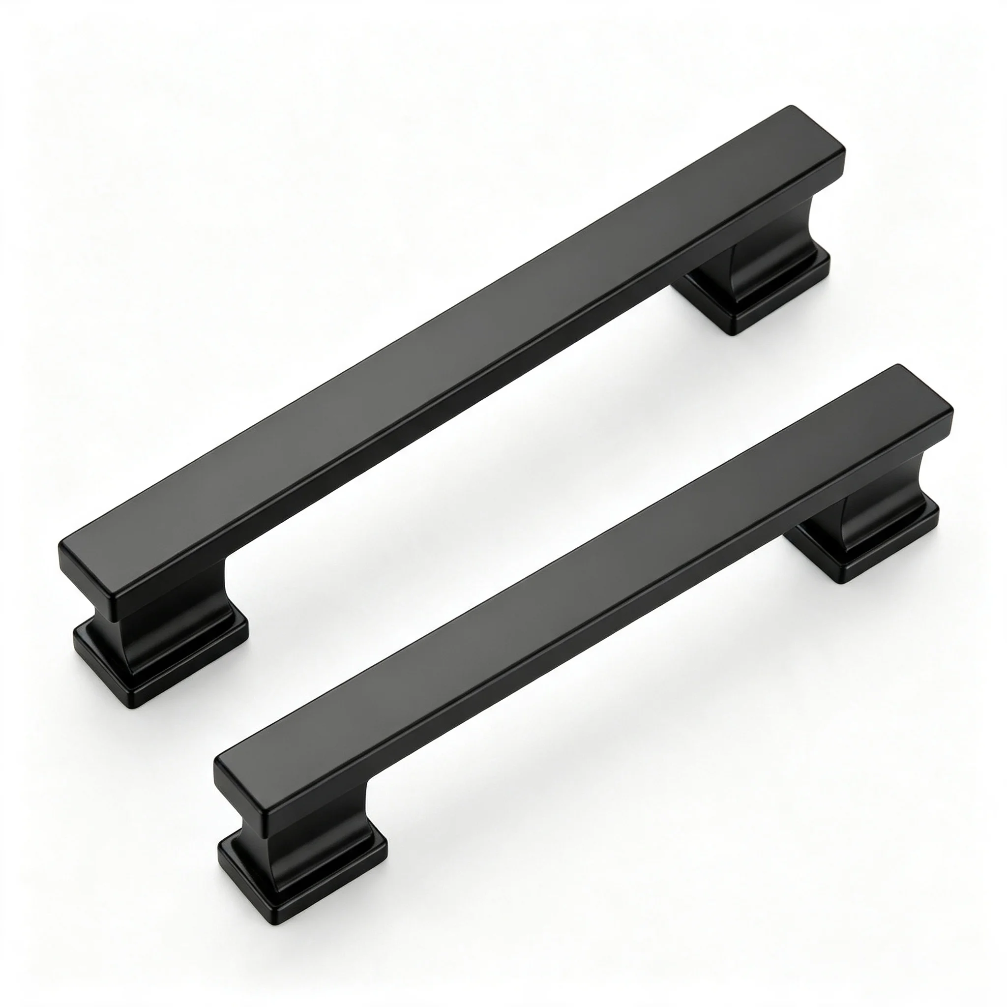 Matte Black Cabinet Handles 10 Pack, American‑Style Metal Cabinet Pulls, Hardware for  Cupboard Drawer Wardrobe