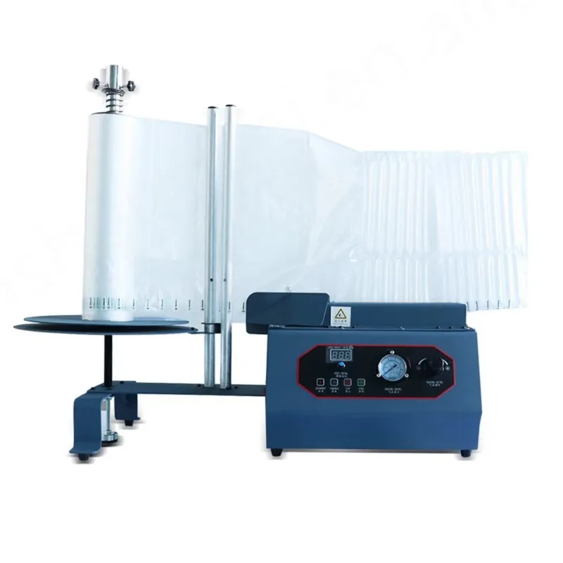Machine automatique de gonflage de colonnes d'air pour film à bulles, pour emballage protecteur de produits fragiles