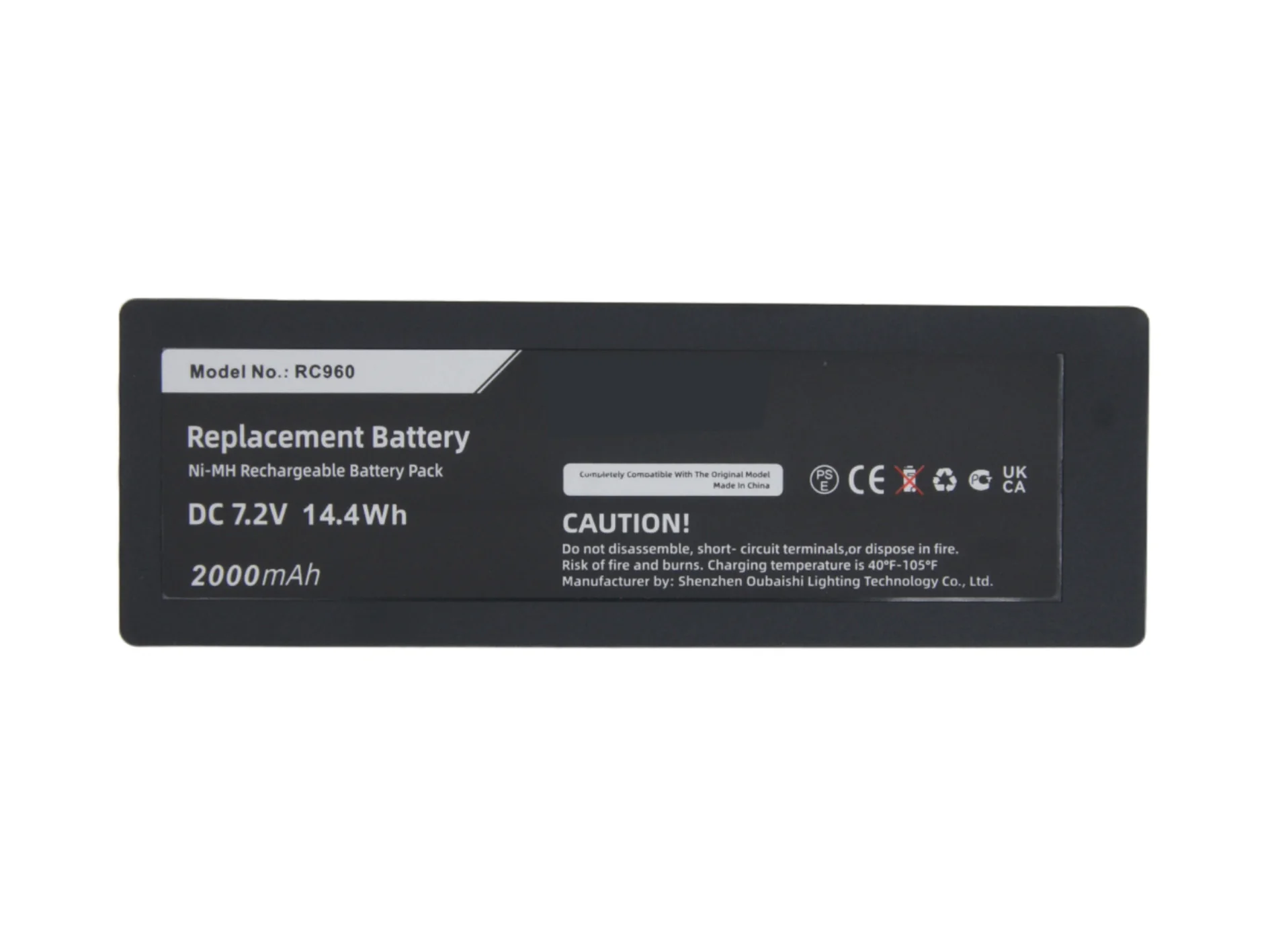 Replacement Battery for Scanreco   YWW0439 1026, 13445, 16131, 17162, 592, 708031757, EEA4404, IM6024, RSC7220 7.2V/2000mAh