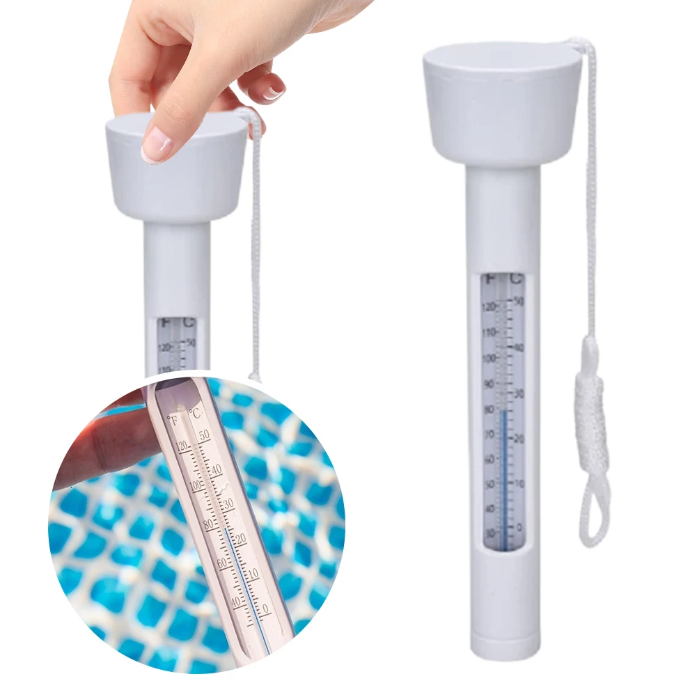 フローティング温度計プール温度計読みやすい水温温度計屋外屋内スイミングプールスパホットタブ用