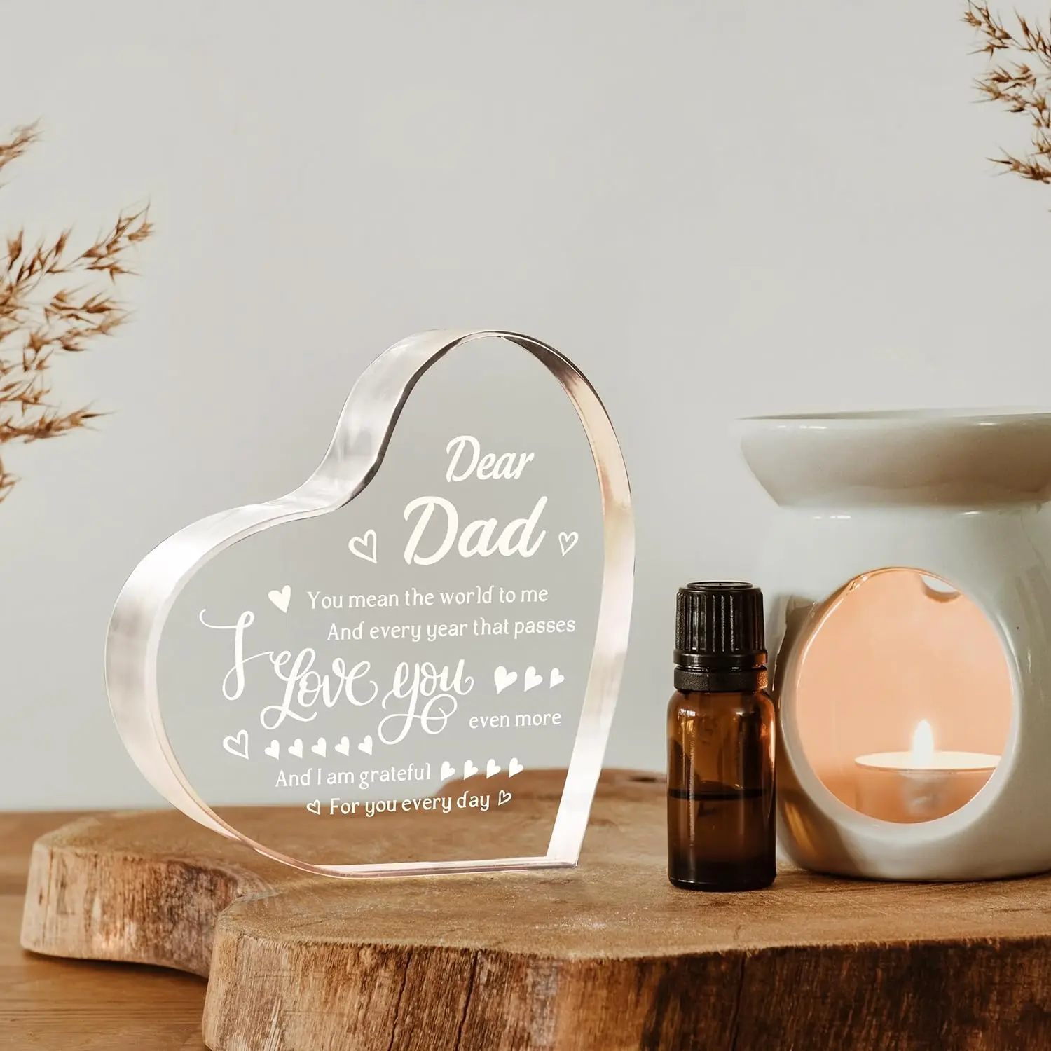 Gifts for Dad Christmas - Engraved I Love You Dad Keepsake - Dad Birthday Gifts from Daughter Son, Gift Ideas for Best Dad Ever