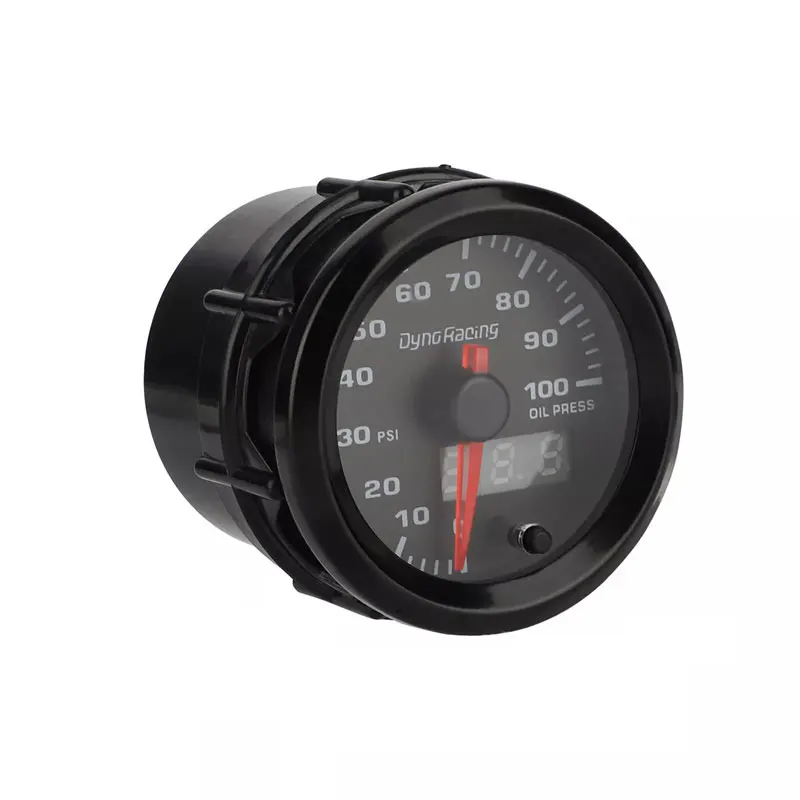 2 Inch 52MM 7 Colors Racing Gauge Oil Pressure Gauge 0-100PSI Oil Press Gauge With Stepper Motor Car Meter