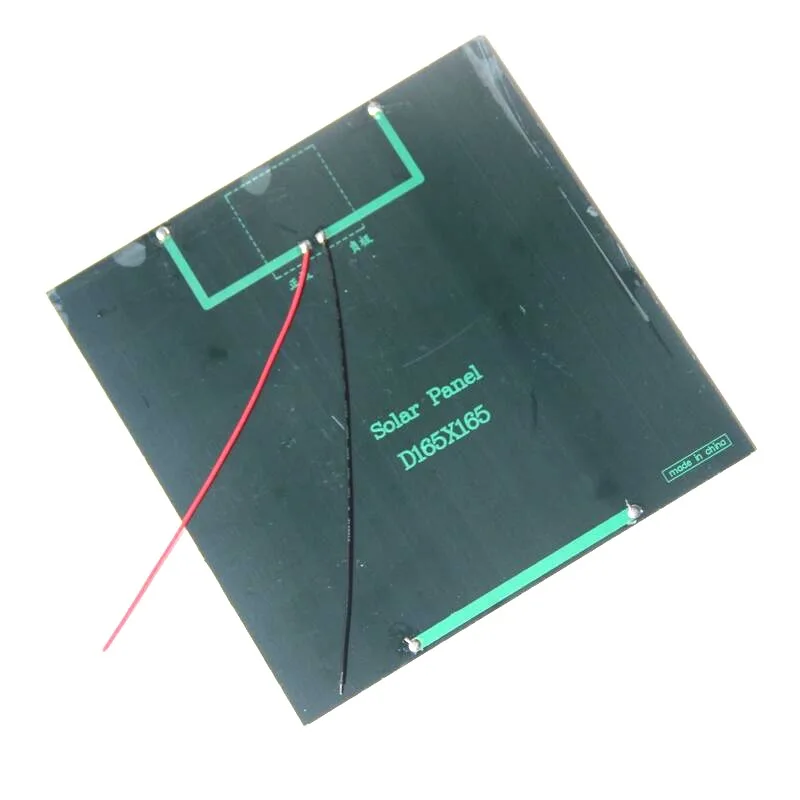 2 Stuks Diy 4.5W Kleine Zonnecellen 6V Monokristallijne Zonneplaat 750ma Huisdier Epoxy Truc Zonnepaneel 6V 165X165Mm