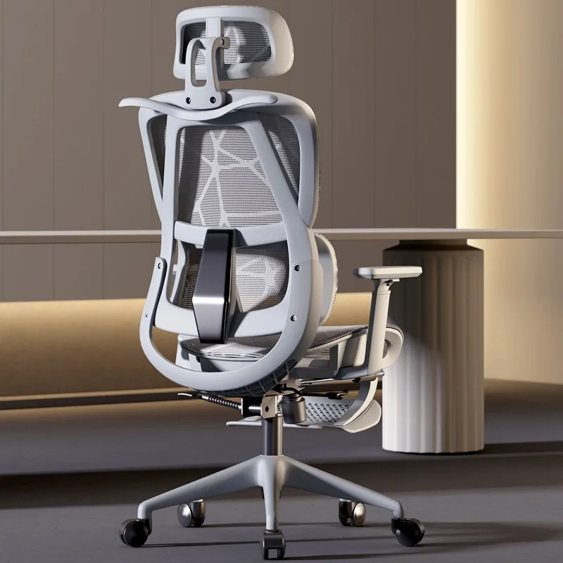 Ergonomic Office Chair With Comfortable Backrest Seat Hollow-Out Design For Long Sitting Study For Home Office Or Family Use