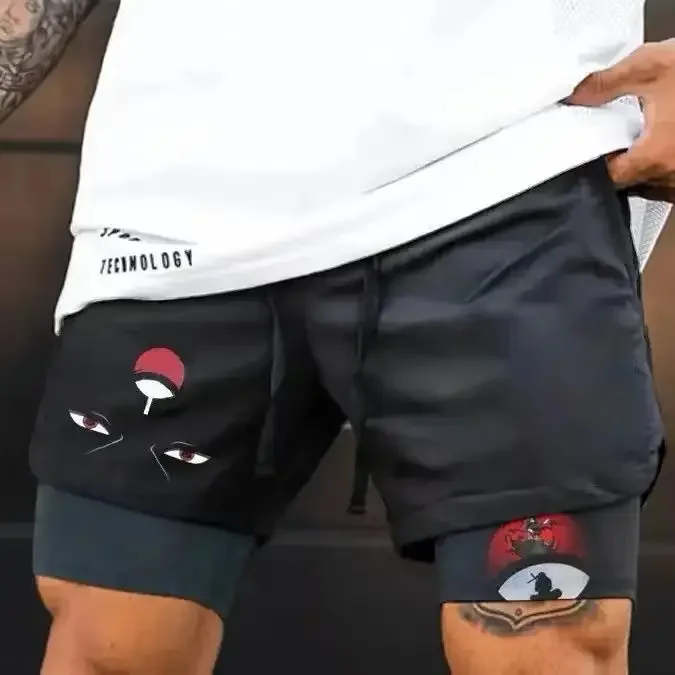 Summer boys anime ONE PIECE series printed cospaly shorts men's casual sports double beach pants