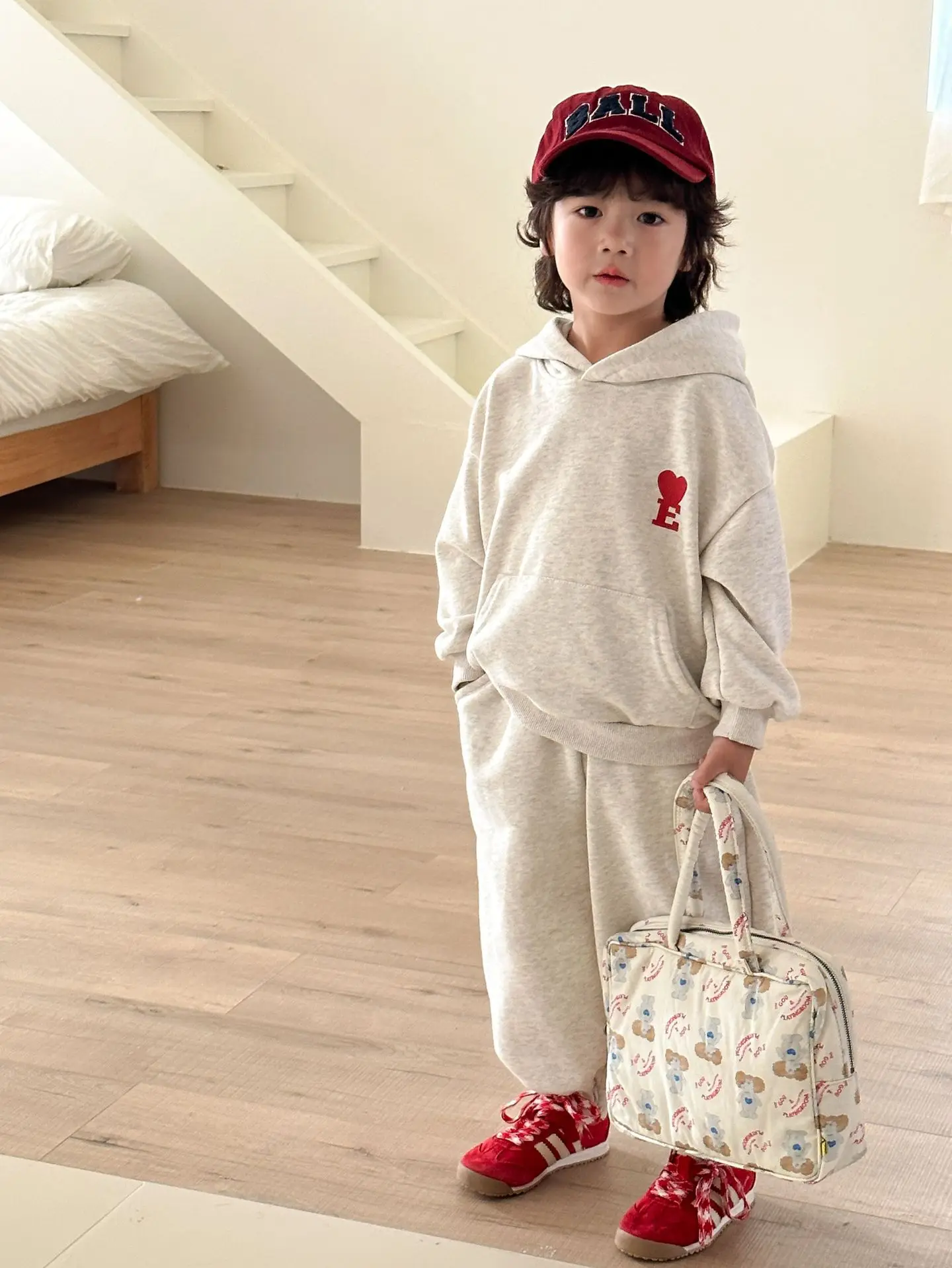 2025 Spring New Children Sports Set Boys Hooded Sweatshirt + Pants 2pcs Suit Cotton Girls Casual Dress Brother Sister Outfits