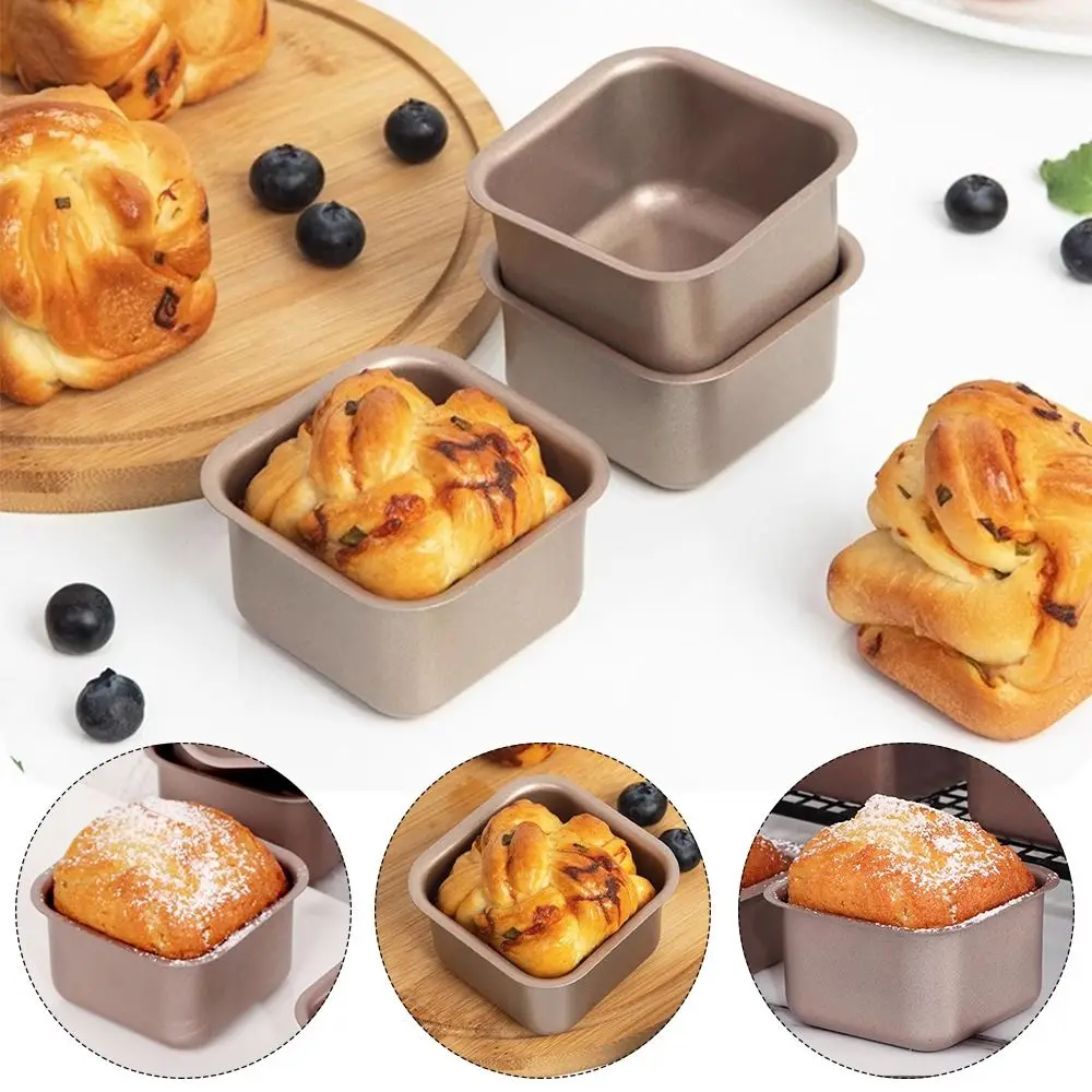 Cute 3pcs/set Cake Mould Reusable Square Bread Toast Mould Handmade Multifunctional Ice Mould Kicthen