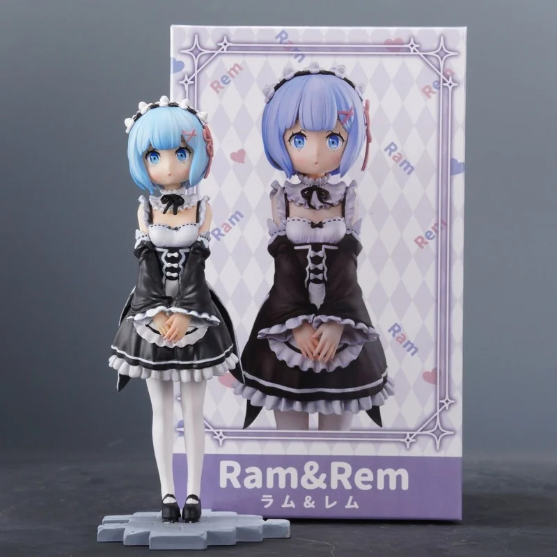 17cm Re:Zero Starting Life In Another World Anime Figure Leimu Lamu Childhood Maid Figurine Collection Model Decor Toy Gifts