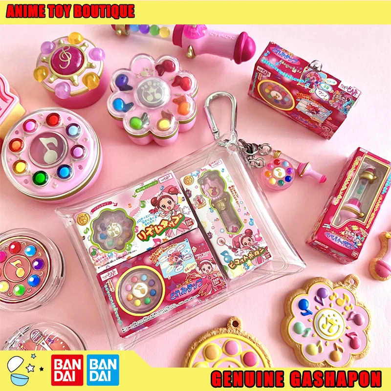 

Bandai Genuine Magical DoReMi Figures Bag Charm Keychain Magic Wand Prop Box Magic Wand Gashapon Ball Keychain Original
