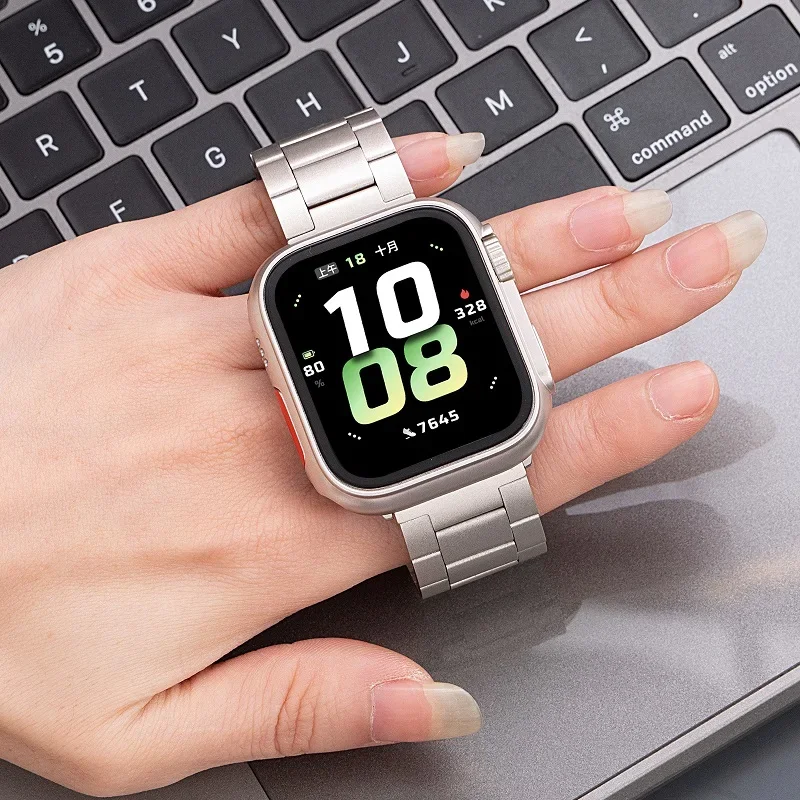 Newest Magnetic Loop Stainless Steel Bracelet For Apple Watch Strap 49mm 45 41 44 40 42 46mm Metal Band iWatch Ultra Series 9 10