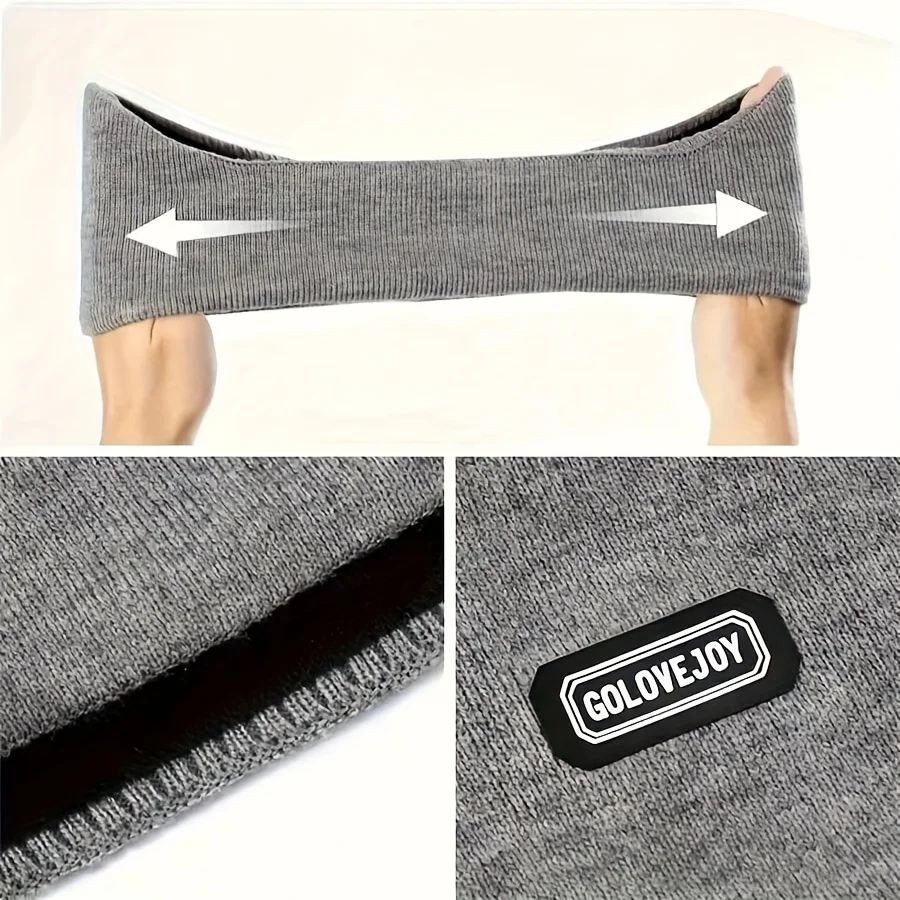 Cuffie antirumore calde per uomo e donna invernali 1PS - Cuffie antirumore con fascia 2 in 1, protezione per le orecchie completamente avvolta antivento a doppio strato