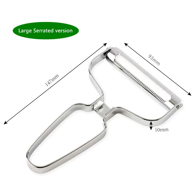 Schäler Gemüse Obst Edelstahl Messer Kohl Reiben Salat Kartoffel Slicer Küche Zubehör Kochen Werkzeuge Breiten Mund – Detail 12