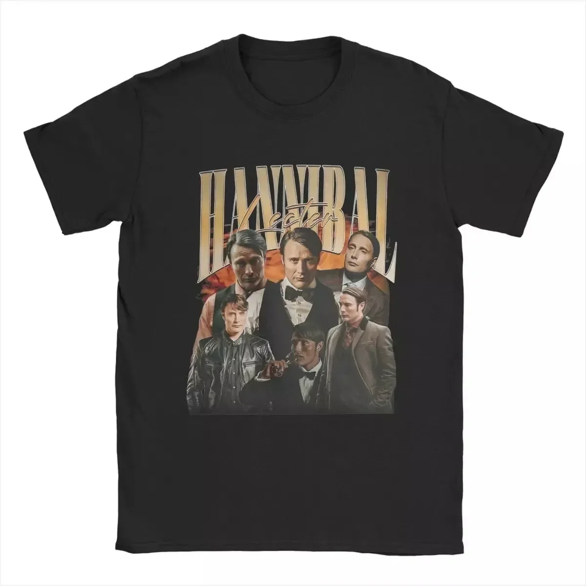 Men TShirts Hannibal Lecter Mads Mikkelsen Novelty Cotton Tees Short Sleeve T