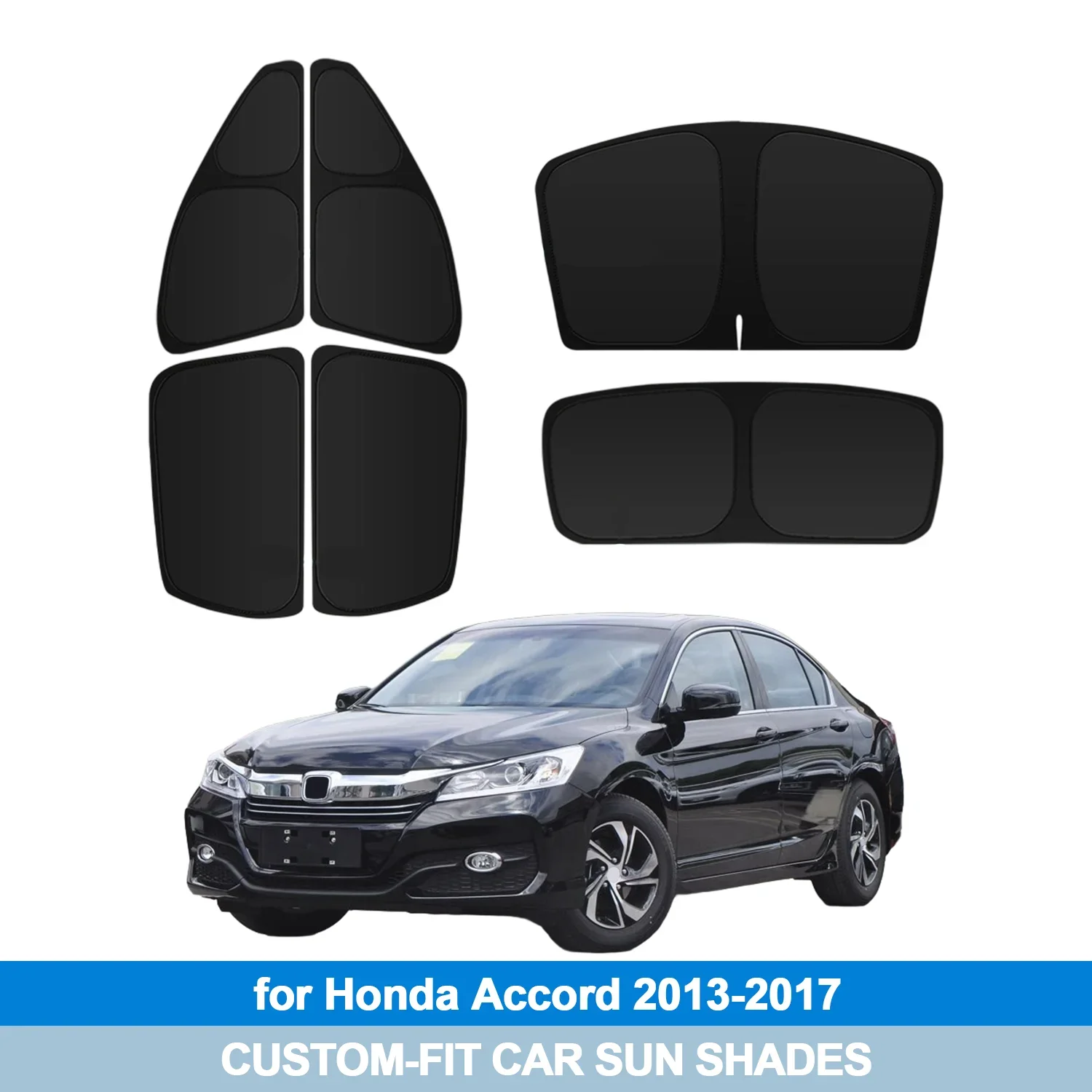 

For Honda Accord 2013-2017 Windshield Sun Shade Side Window Shades Cover Sun Visor Shield Privacy Protection