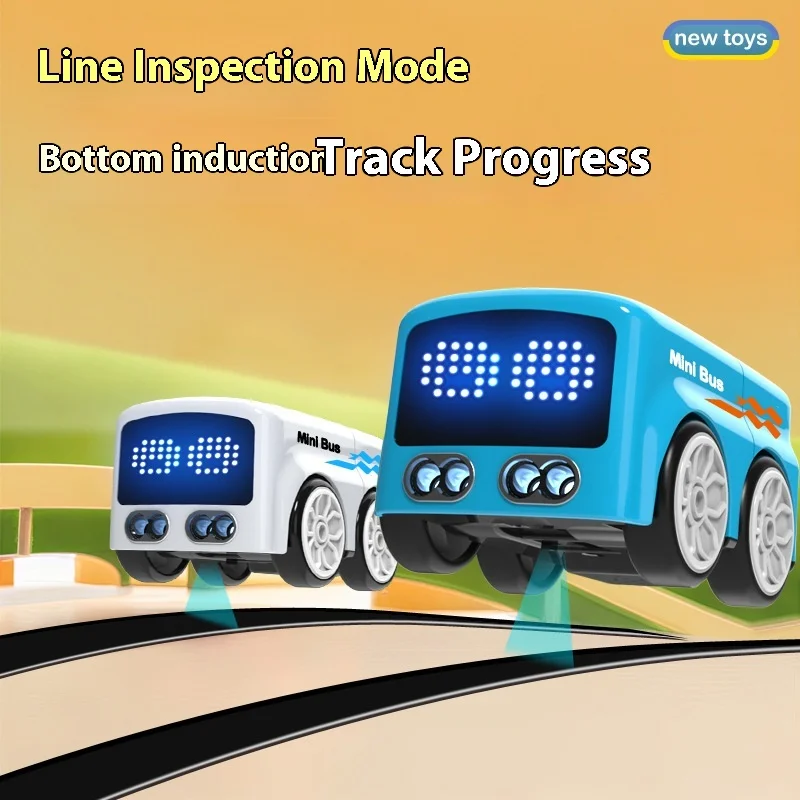 Intelligente Fernbedienung Sensor Auto Mini Geste Nach Kleinen Bus Automatische Vermeidung Patrouille Linie Fahren Desktop Kinder