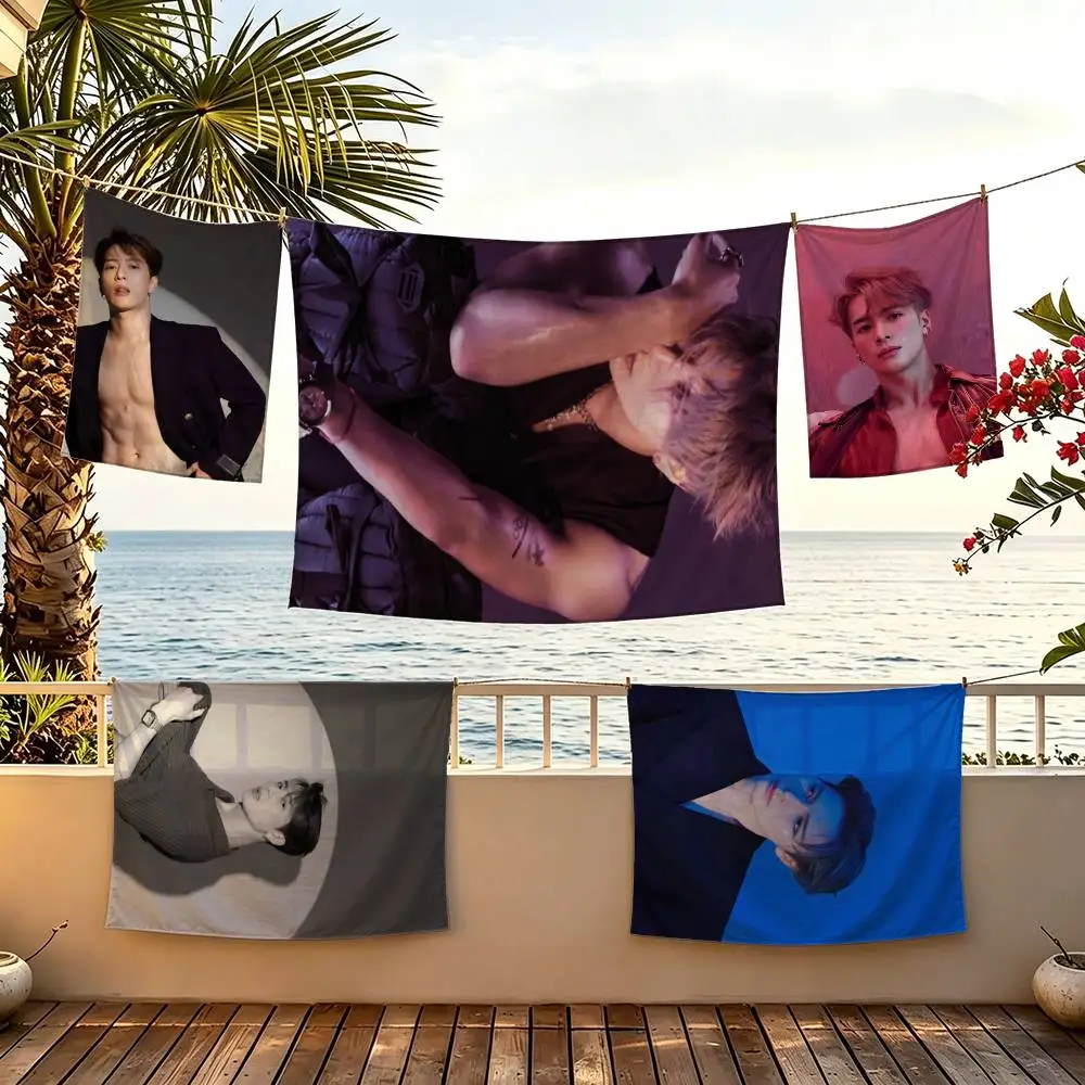 Singer J-Jackson Wang flag For Camping Party Picnic Studio Booth Background Wall Interior Decoration Banner