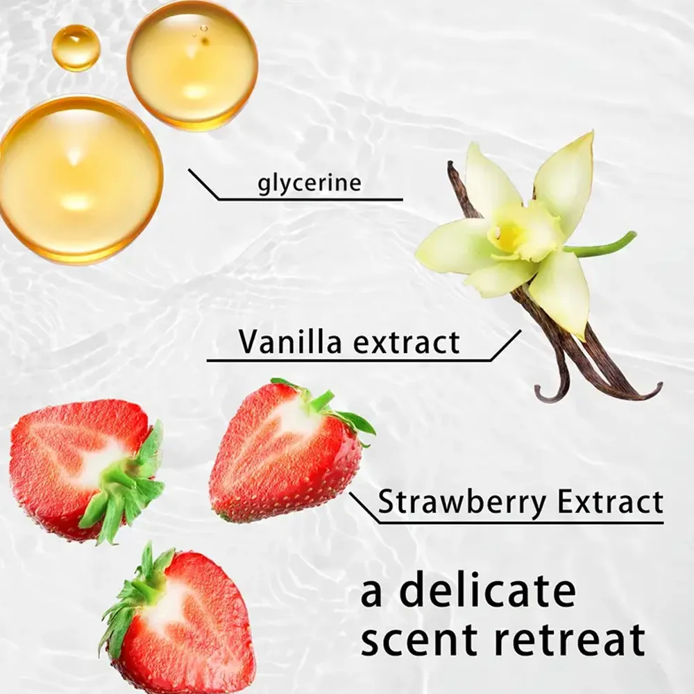 Set deodorante alla fragola - Freschezza 72 ore, senza alluminio, profumo dolce per donne, sicuro per la scuola per pelli sensibili