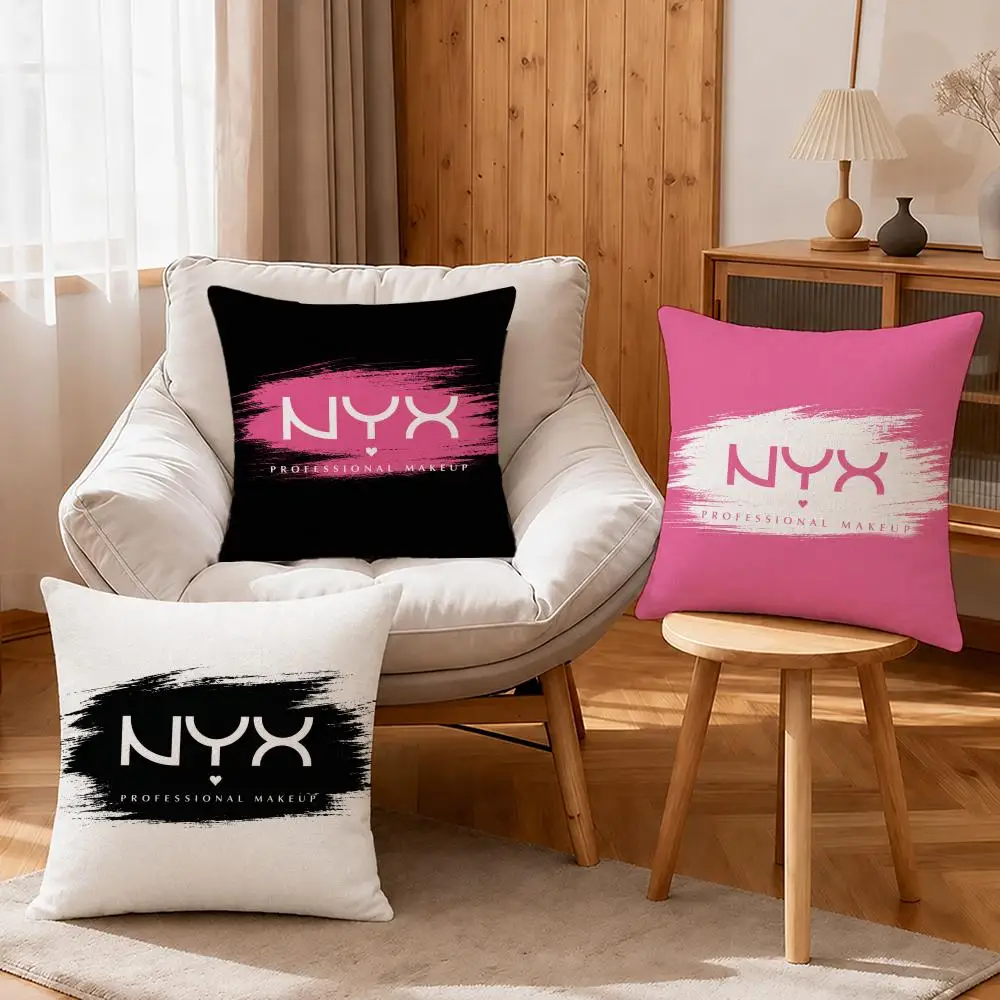 Brand NYX Professional Makeup Cushion Cover Linen Anti-Mite Antibacterial Cushion Cover Invisible Zipper Sofa Decor