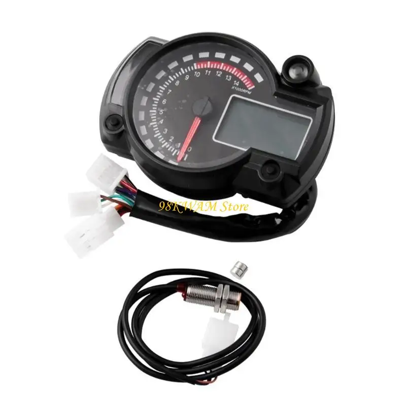

68UF Easy to Install Motorcycle Odometer Adjustable Settings for Commuters Travelers